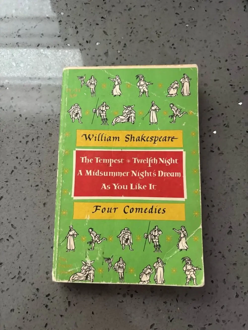 Vintage William Shakespeare Four Comedies Pocket Sized Book Copyright 1948
